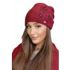 Kamea Bordová módna dámska zimná čiapka Kamea Teona, Veľkosť uni, Farba bordová