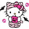 CUKROVÁ TLAČ jedlý obrázok na tortu Cukrová hmota Hello Kitty Ružová múmia + MENO
