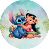 CUKROVÁ TLAČ jedlý obrázok na tortu Cukrová hmota STITCH STICH STICZ LILO OHANA