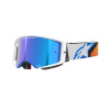okuliare SUPERTECH CORP ALPINESTARS modro/oranžové zrkadlové modré plexi 2025