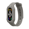kwmobile Watch Band kompatibilní s Xiaomi Smart Band 10 / Smart Band 9 / 8 7 6 5 4 3 - řemínek Náhradní Silikonový Band - šedá