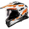 LS2 MX702 PIONEER II NAMIB WHITE ORANGE-06 XS