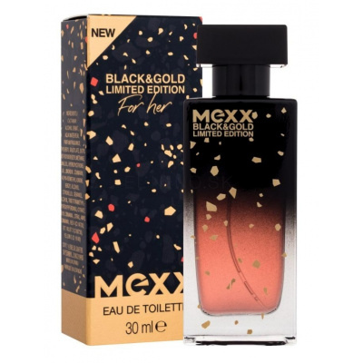 Mexx Black & Gold Limited Edition For Her, Toaletná voda 30ml pre ženy