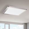 Minimalistické stropné svietidlo do kúpeľne NEXIT – saténovo strieborné 40 cm – stmievateľné stropné svietidlo LED 3000K 24W IP44