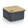 Nádoba na potraviny OBEDOVÝ BOX 1,1l sivá plastová s vrchnákom