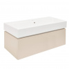 Swiss aqua technologies Koupelnová skříňka s umyvadlem SAT Feel 100x30x46 cm pískově béžová mat SATFEEL100BEU2