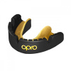 Chránič zubov OPRO Gold Braces – na strojčeky, čierny/zlatý