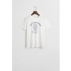 TRIČKO GANT SPORTSWEAR ARCH T-SHIRT WHITE