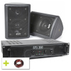 Skytec Domáci zvukový systém 150W Set reproduktorov a zosilňovača, farba čierna