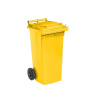 Zberná nádoba so zabudovaným zámkom, žltá - 120 l
