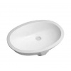 Duravit Santosa - Umývadlo zápustné, 51x38 cm, s prepadom, WonderGliss, biela 04665100001