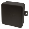 E 1300sw (čierna) - Rozbočovacia krabica na povrch, 85x85x40mm, IP65