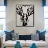 drevo zivota Drevená dekorácia na stenu SLON Farebný vzor: Čierna, Rozmery (cm): 68x80