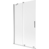 Mexen Velar dvojkrídlový zasúvací vaňový paraván 110 x 150 cm, námraza, chróm - 896-110-000-31-01