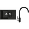 Set Sinks G15974 (dřez Amanda 780.1 Metalblack 74 + baterie Vitalia Metalblack 74)