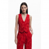 Dámská vesta DESIGUAL 25SWEW24 3092 CHALECO PORTLAND 3092 RED velikost XL