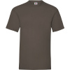 Fruit of the Loom Tričko Valueweight T, krátký rukáv, pánské COT16103614002-chocolate M Čokoládová