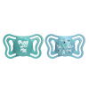 Chicco Cumlík Physio Light silikón modrá 16-36m+, 2ks Modrá ks