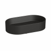 Umývadlová misa Jika ASTRA oválna, bez prepadu, čierna matná, H8183667161121