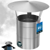 Komínová strieška pozinkovaná inox 180 mm