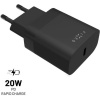 FIXED nabíjačka s USB-C výstupom a podporou PD 20W čierna FIXC20N-C-BK