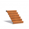 ADEZZ Cortenové schody 100 cm (6x nášlap)