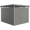 Biohort Plechový domček HighLine H5 stand. dvere, krem.sivá, 275 x 315 x 222 cm