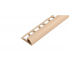SP15 ukončovacia lišta C ACARA, PVC champagne, 12 mm, 2,5 m