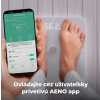 AENO Smart osobná váha ABS0001S, do 180kg, BMI, 15 indexov, BTTH, Aplikácia, Specialné sklo, Displej