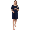 Dámska tehotenská/dojčiaca nočná košeľa Luna, granat, veľ. XXL XL (42)