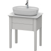 DURAVIT Luv stojaca skrinka pod umývadlo, pod dosku, 1 zásuvka, 638 x 450 x 743 mm, nordická biela matná lakovaná, LU956003939