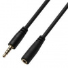 Kábel GoGEN predlžovací 3,5mm jack, 4 pólový, 2m (JACK200FM03) čierny
