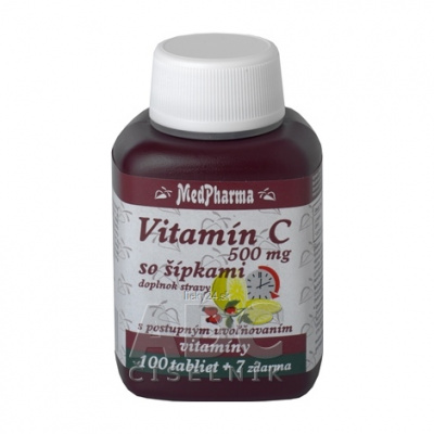 MedPharma Vitamín C 500 mg so šípkami 107 tabliet