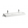 Laufen dvojumyvadlo 120 cm s 1 otvorem pro baterii H8142820001041 Varianta: Bílá LCC (Laufen Clean Coat)