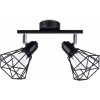 Sollux Lighting Artemis stropné svietidlo 2x40 W čierna SL.1106