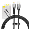 Kábel USB na Lightning Baseus Glimmer, 2,4 A, 1 m (čierny) 6932172617905