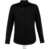 NEOBLU 3183 BLAISE WOMEN / Dámska mikro keprová košeľa s dlhým rukávom - deep black XXL