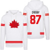 Kanada - Sidney Crosby 2026 Hokejová Mikina s kapucňou - biela L