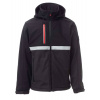 PAYPER WISE S00095-0489 / Pánska softshellová bunda s odnímateľnou kapucňou - anthracite/black 4XL