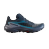 Salomon Genesis Mens Trail Running Shoes Carbon/Blue 7 (40.7)