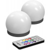 Žiarovka, žiarivka - 2 ks RGB LED žiarovka s magnetom + diaľkovým ovládaním (2 ks RGB LED žiarovka s magnetom + diaľkovým ovládaním)
