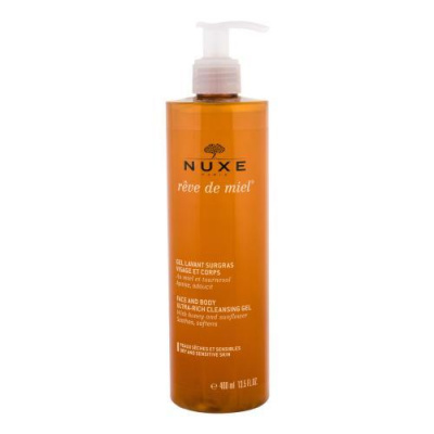 NUXE Rêve de Miel Face And Body Ultra-Rich Cleansing Gel zvláčňujúci sprchovací gél na tvár a telo 400 ml pre ženy