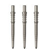 Hroty do steel šípok Mission Sniper Micro Grip 28mm, strieborné - 3ks Dĺžka hrotu: 28 mm