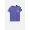 COCCODRILLO COCCODRILLO Bavlnené tričko s krátkym rukávom rozmer 152 farba fialový pre chlapcov