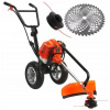 Benzínový krovinorez Demon 160 cm 16 kg 1400 W 5,2 HP (BENZÍNOVÉ KEFY MASLO NA KOLESÁCH ŽIAZAČKA TROLEY LINE DISK 5,2 km)