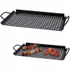 Oceľový grilovací rošt Vaggan 28 x 4,5 cm (Rúra GRILL gril grilovací tanier perforovaný grilovací plech 43x28)