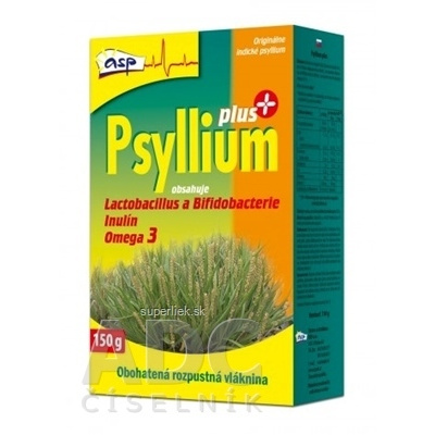 asp Psyllium PLUS rozpustná vláknina, s laktobacilmi a bifidobaktériami, 1x150 g, 8586004730621