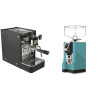 Stone Espresso Lite Black + Eureka Mignon Specialita, CR tiffany blue