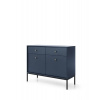 Piaski Komoda Mono tmavomodrá so zásuvkami (MKSZ104), navy/black