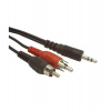 GEMBIRD kábel minijack 3.5mm - 2x RCA M/M 2,5m (CCA-458-2.5M)